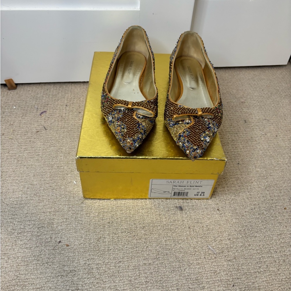 ****SOLD*** Sarah Flint The Woman in Gold Limited Edition Natalie Flats - Picture 13 of 16